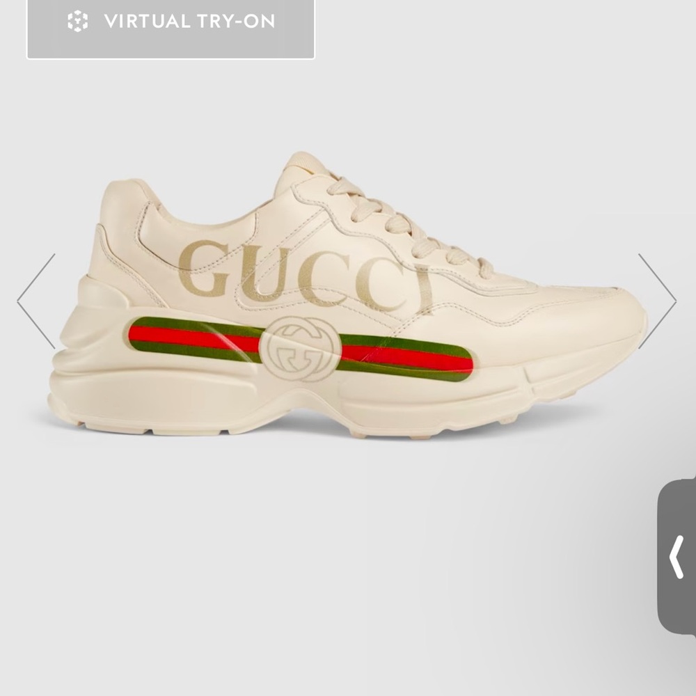 Women’s Gucci Rhyton trainer with Gucci logo
